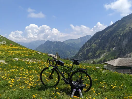 Bike with the Alps